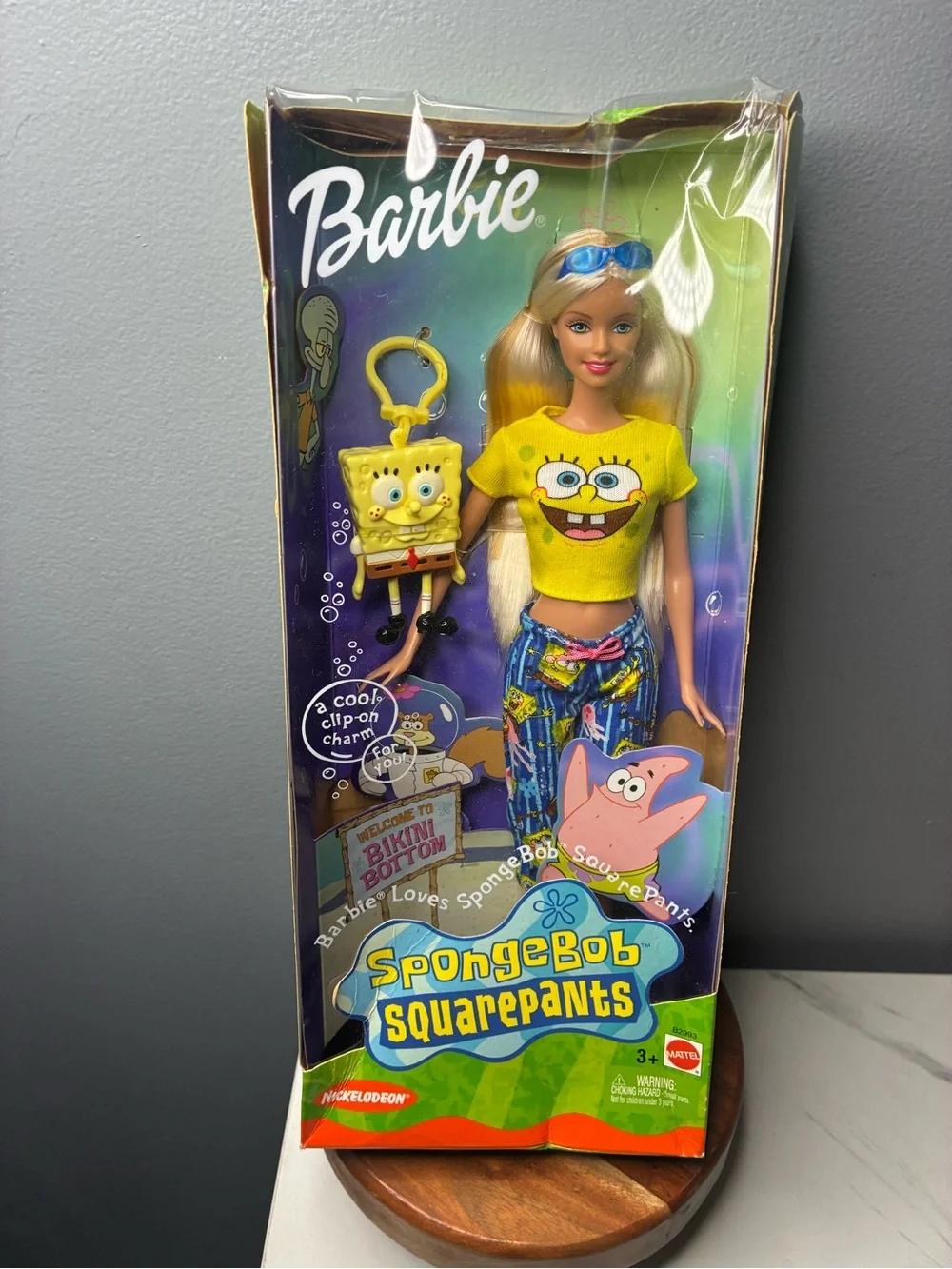 Barbie Loves SpongeBob SquarePants Doll 2002 Mattel Nickelodeon w/ Box